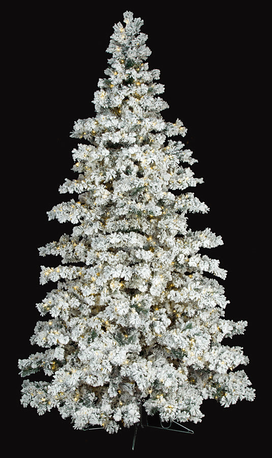 Autograph Foliages 10 ft. EZ Plug Flocked Tree