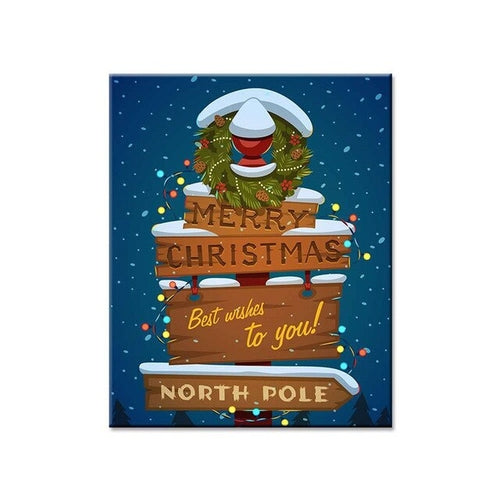 Watercolor Merry Christmas Poster