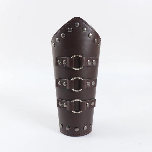 Leather Lace-up Medieval Arm Warmers