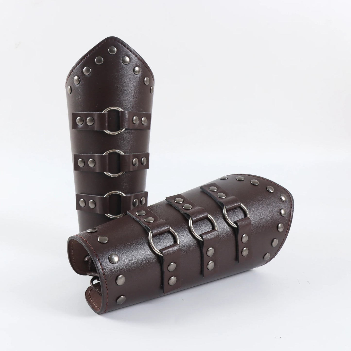 Leather Lace-up Medieval Arm Warmers