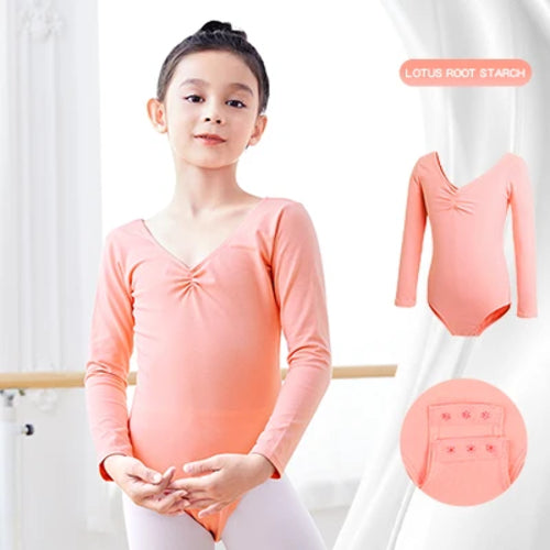 Girls Long Sleeve Ballet Leotard