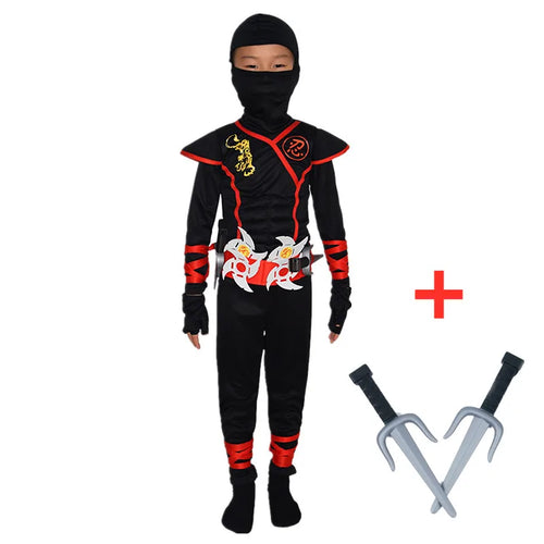 Ninja Costume for Kids with Weapon Accessories