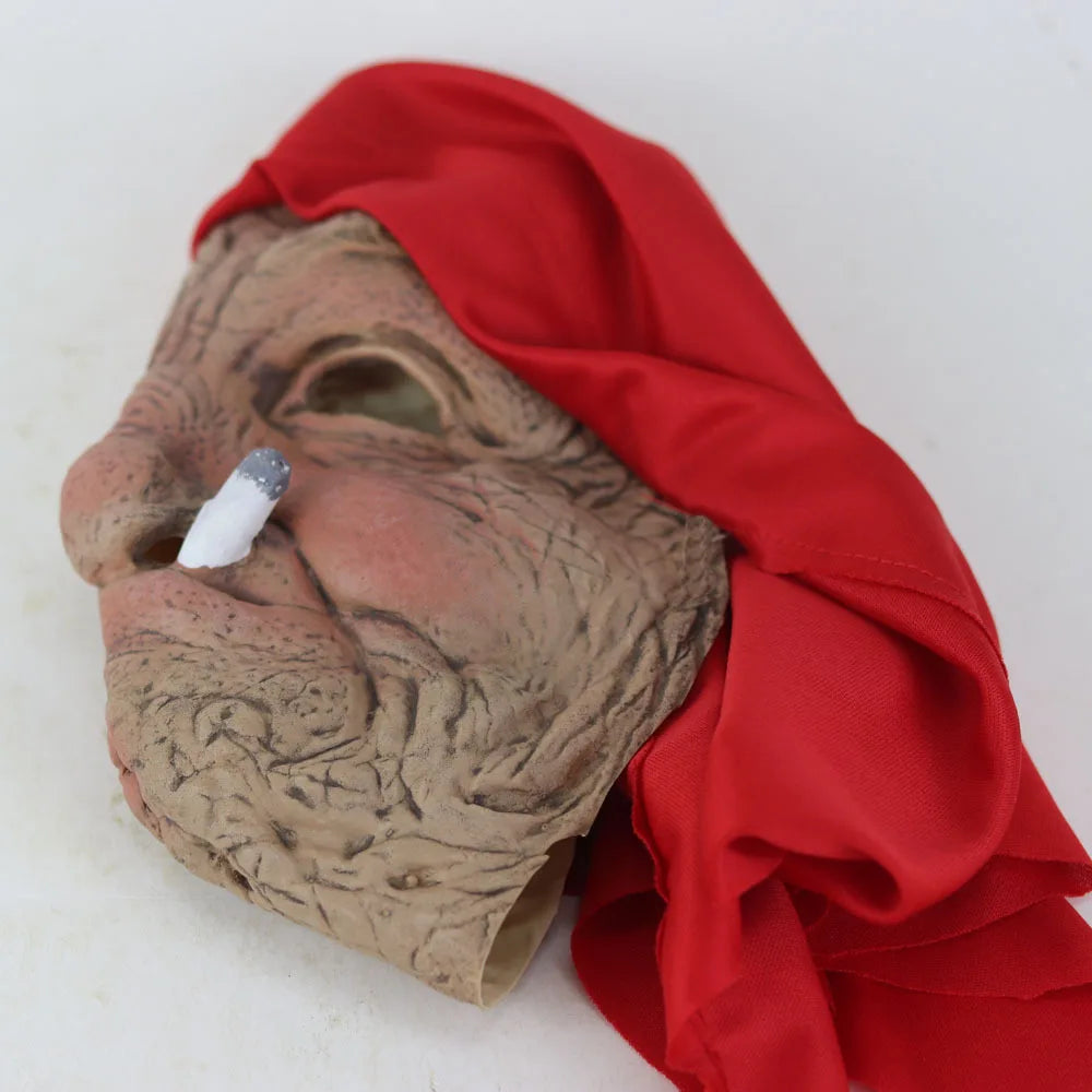 Smoking Granny Latex Mask