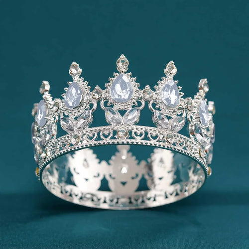 Baroque Vintage Gold Round Tiara