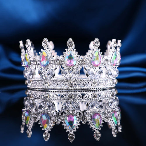 Baroque Vintage Gold Round Tiara