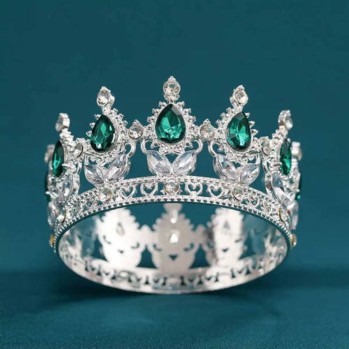 Baroque Vintage Gold Round Tiara