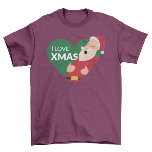 I Love Xmas Santa T-shirt