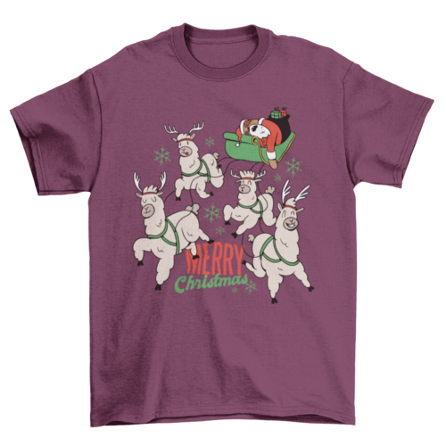 Sloth Santa T-shirt