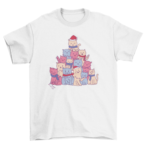 Cats Christmas Tree T-shirt