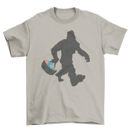 Bigfoot With Easter Basket T-shirt