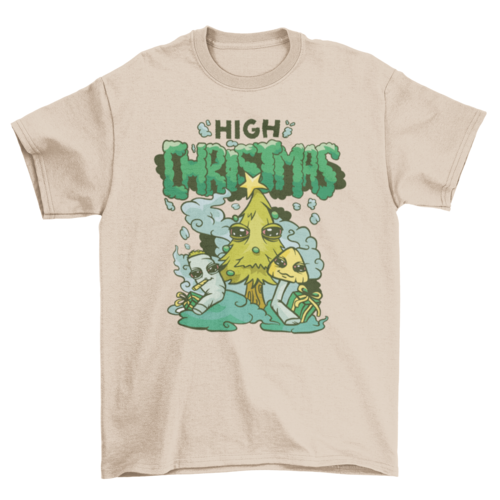 High Christmas Novelty T-shirt