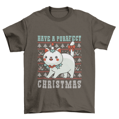 Purrfect Christmas T-shirt