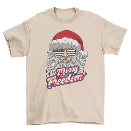 Patriotic Santa T-shirt