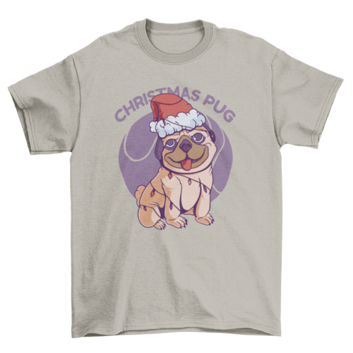 Christmas Pug T-shirt