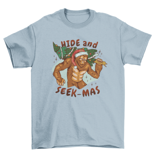 Christmas Bigfoot T-shirt