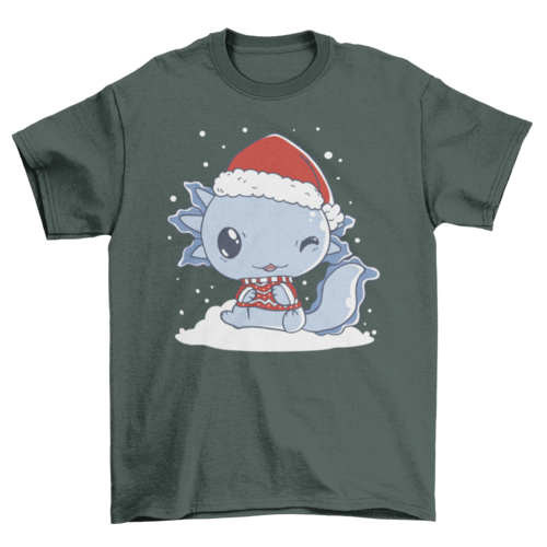 Axolotl Christmas T-shirt