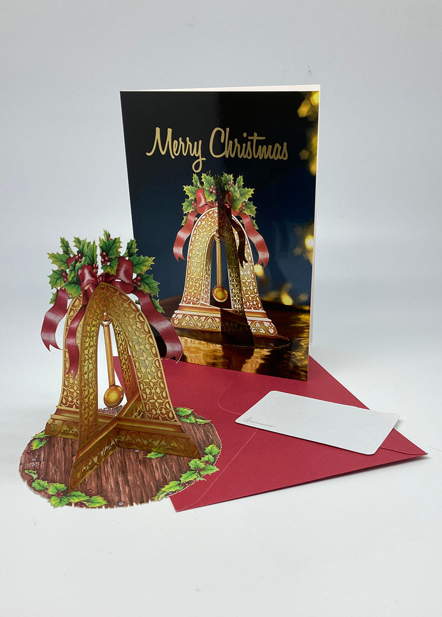 3D Greeting Cards - X-mas Bell