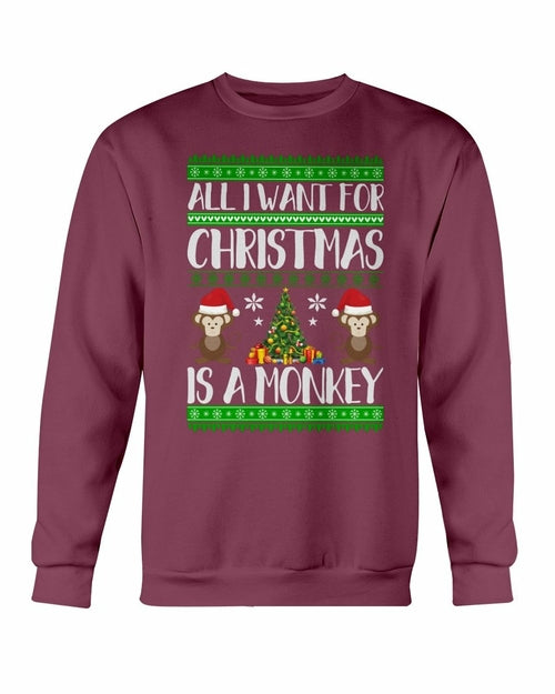 Christmas Monkey Sweater