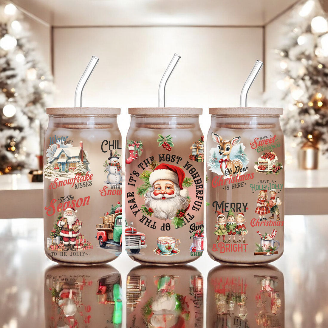 Vintage Christmas 17oz
