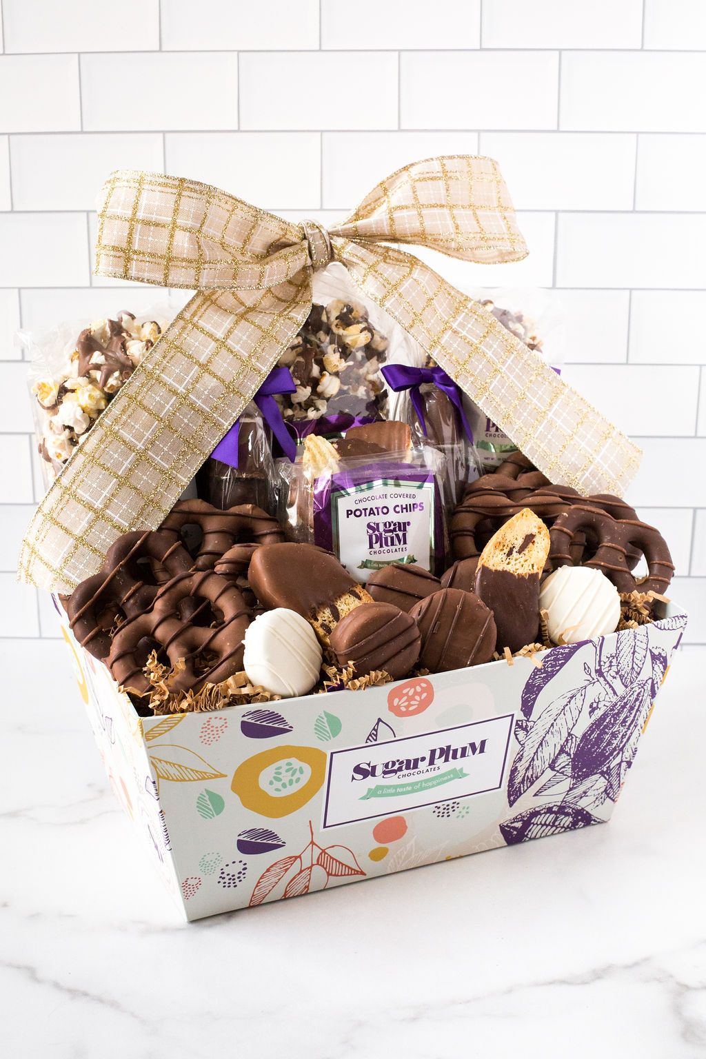 Chocolate Gift Basket Assortment  (25-Piece)