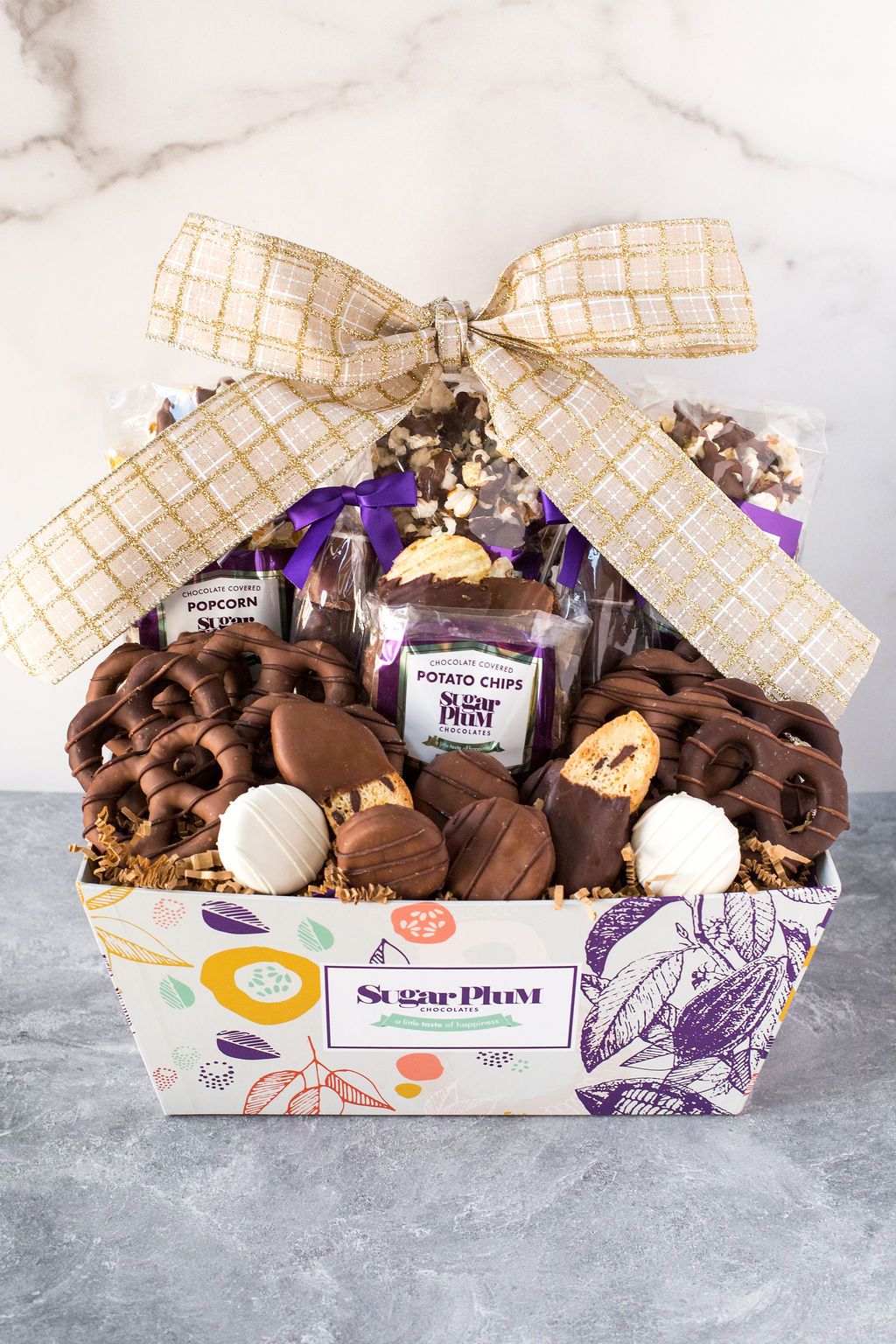 Chocolate Gift Basket Assortment  (25-Piece)