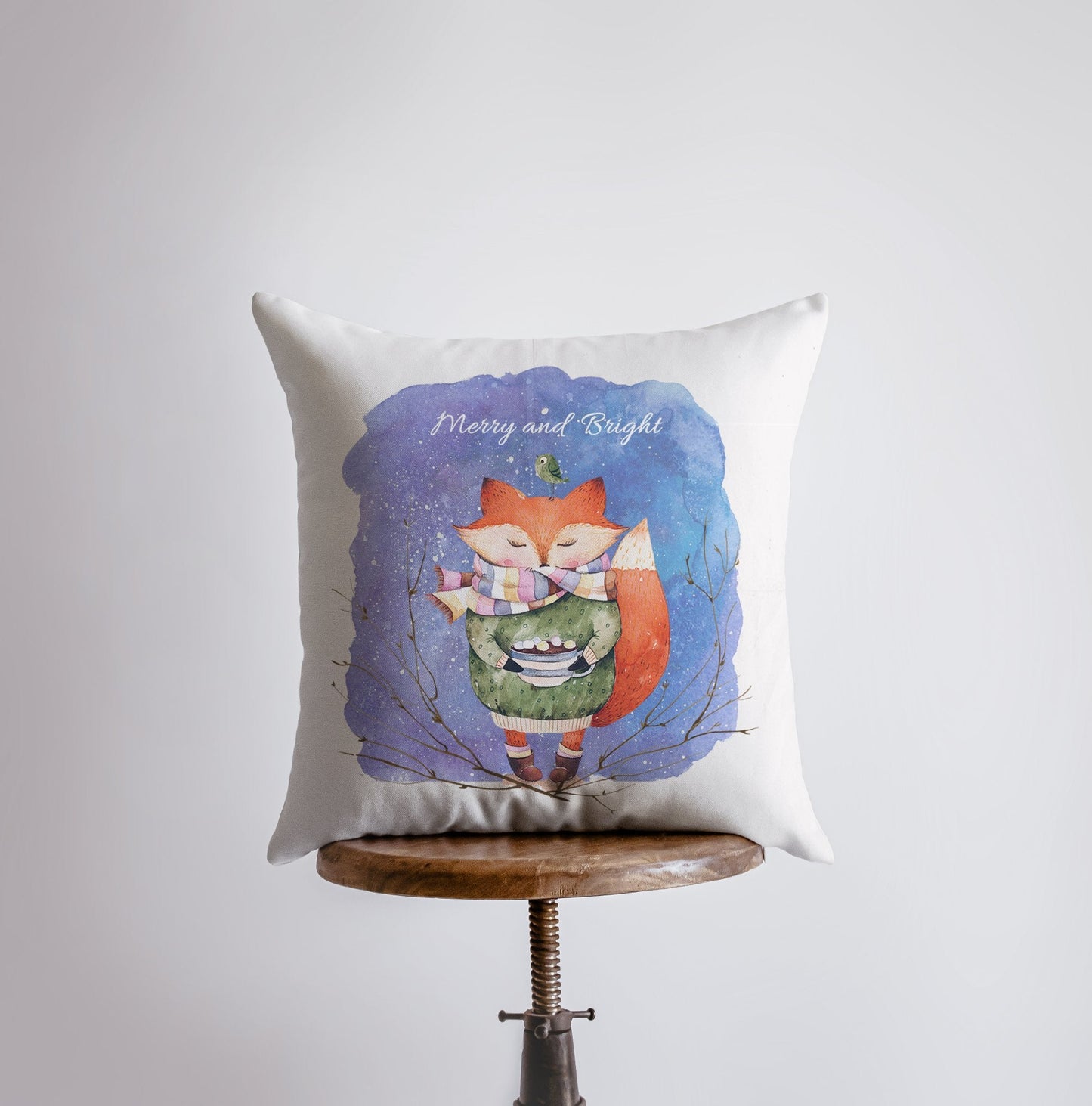 Merry and Bright Pillow Cover