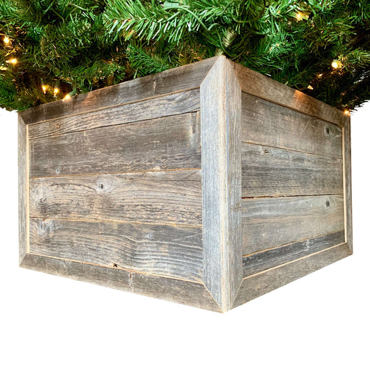 18inches Natural Weathered Gray Christmas Tree Collar