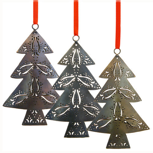 Recycled Metal Christmas Tree Ornament