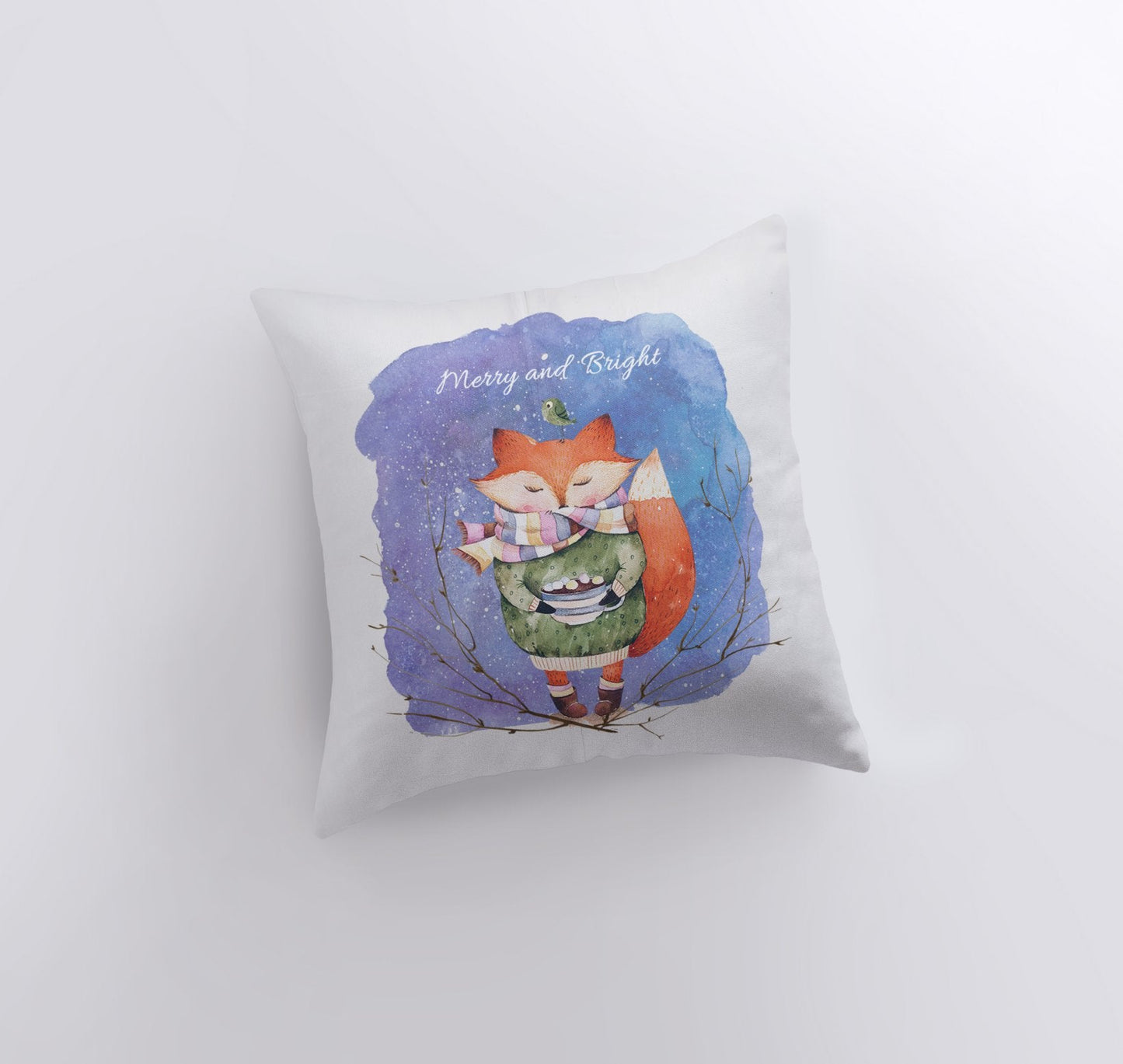 Merry and Bright Pillow Cover