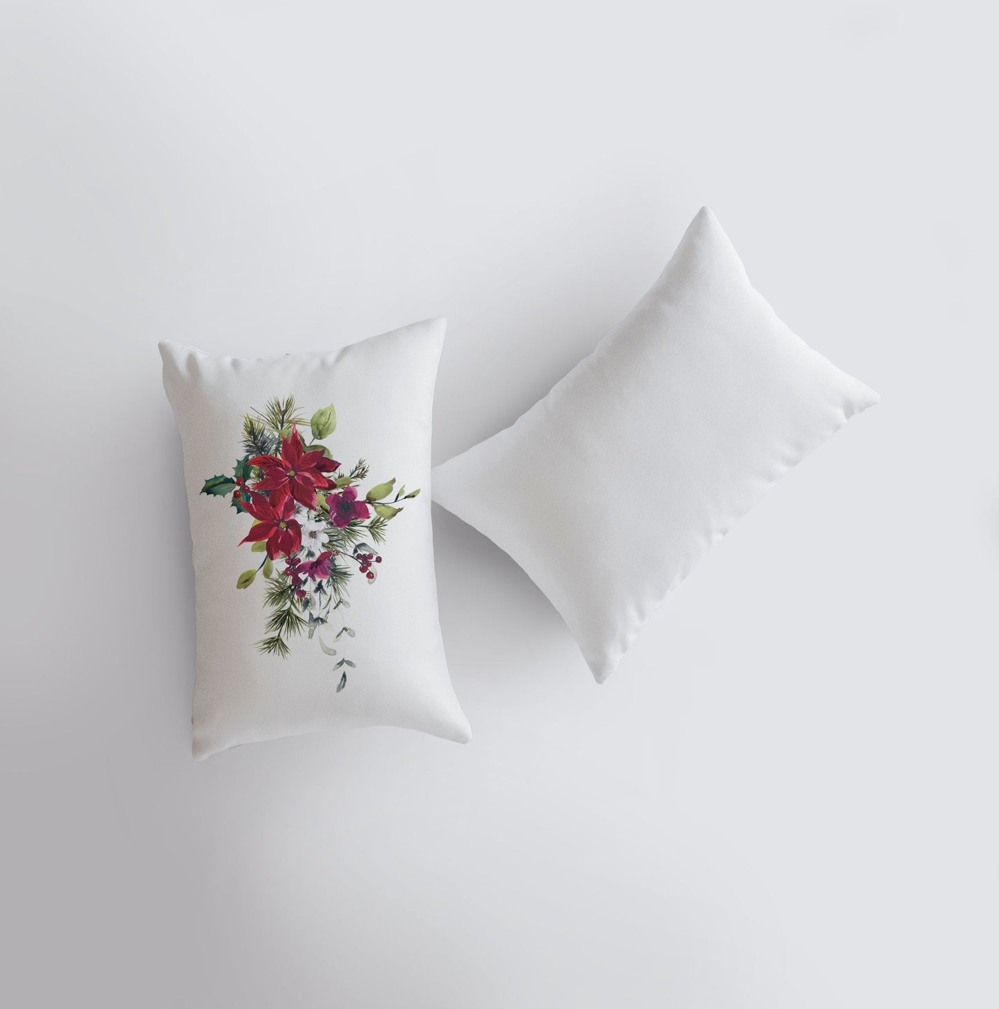 Christmas Poinsettia Pillow