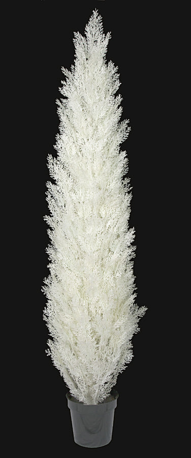 Autograph Foliages 6 ft. Cedar Tree, White