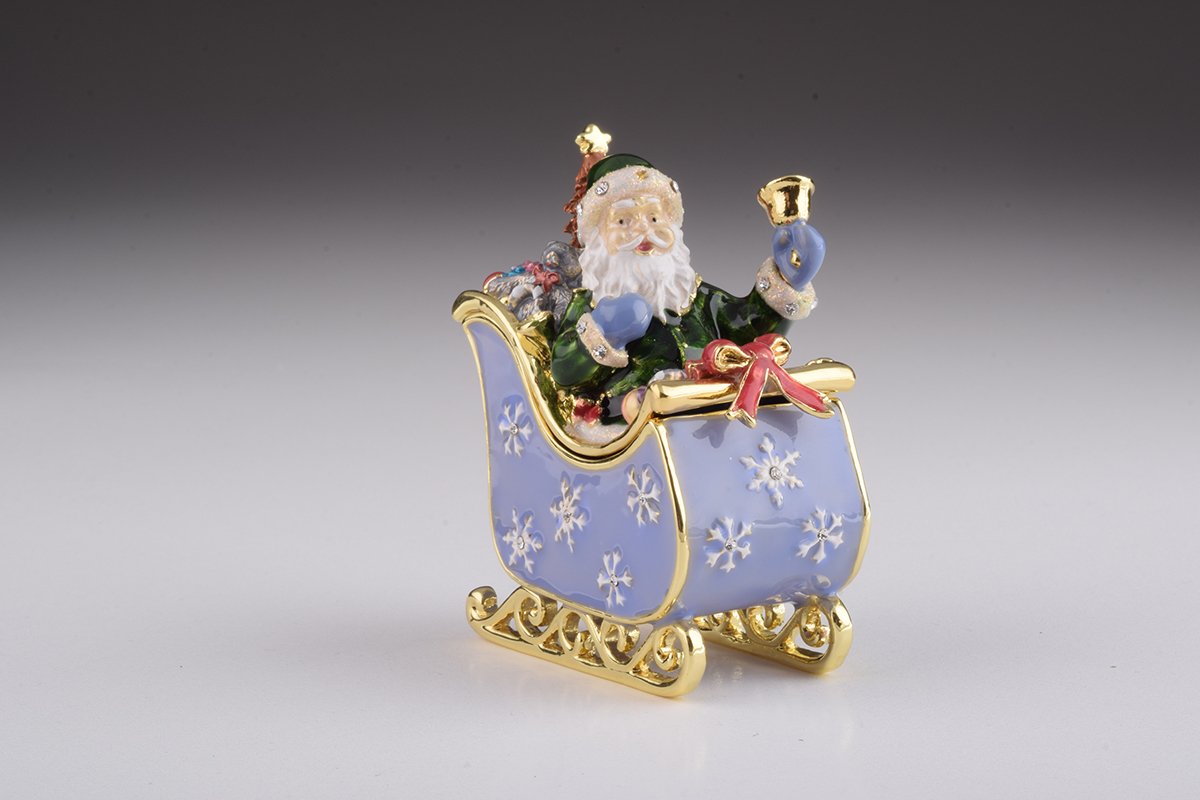 Santa in Carriage Ornament