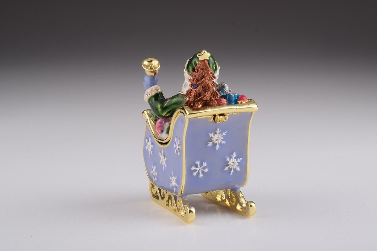 Santa in Carriage Ornament