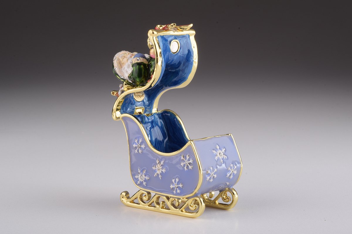 Santa in Carriage Ornament