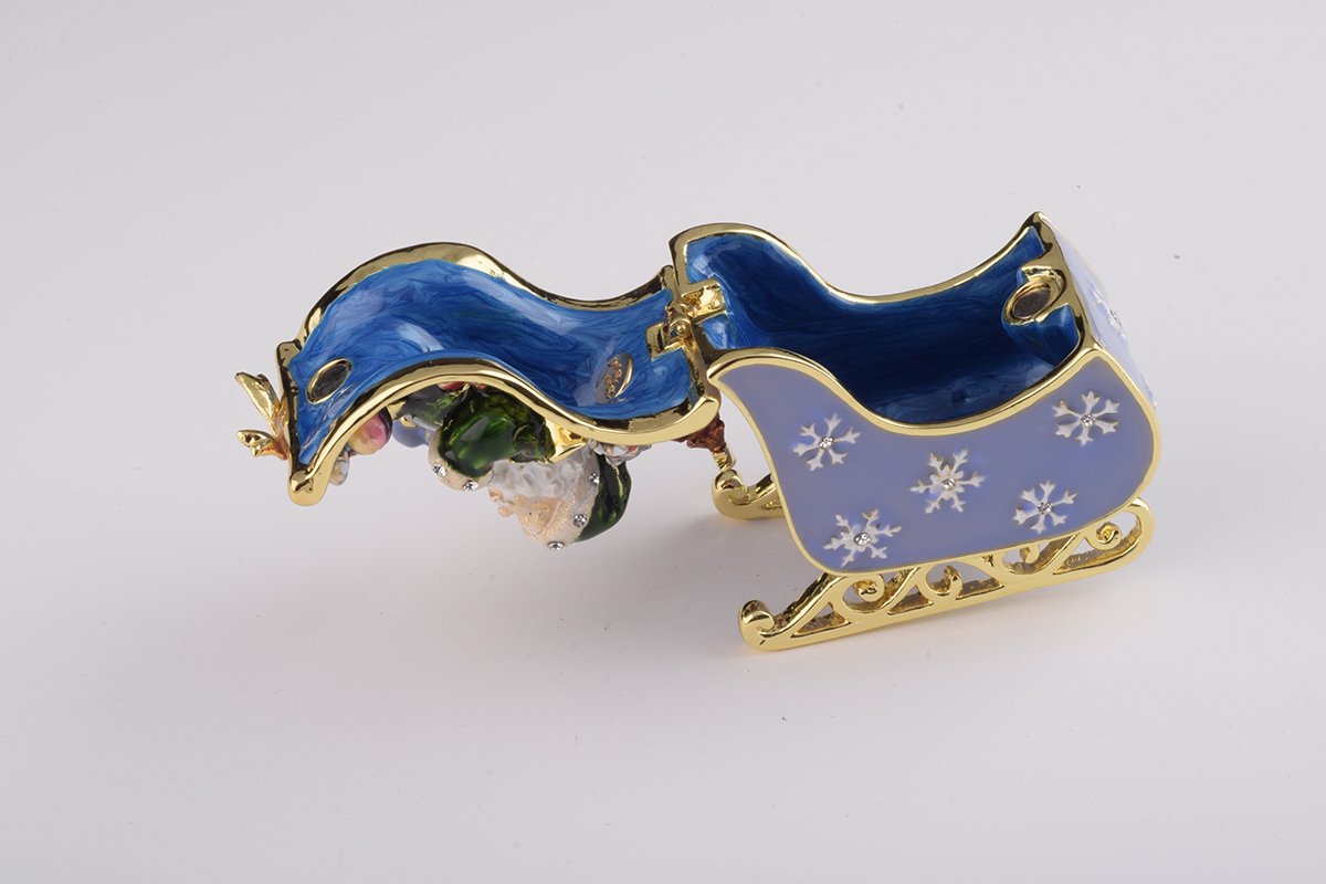 Santa in Carriage Ornament