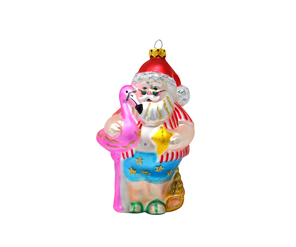 Cobane Studio Coastal Claus Ornament