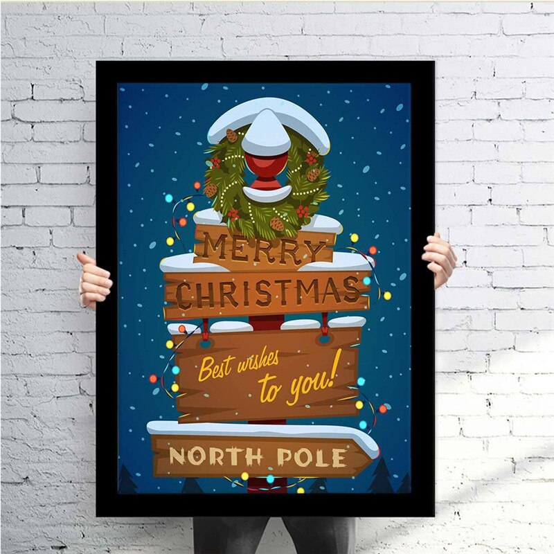 Watercolor Merry Christmas Poster
