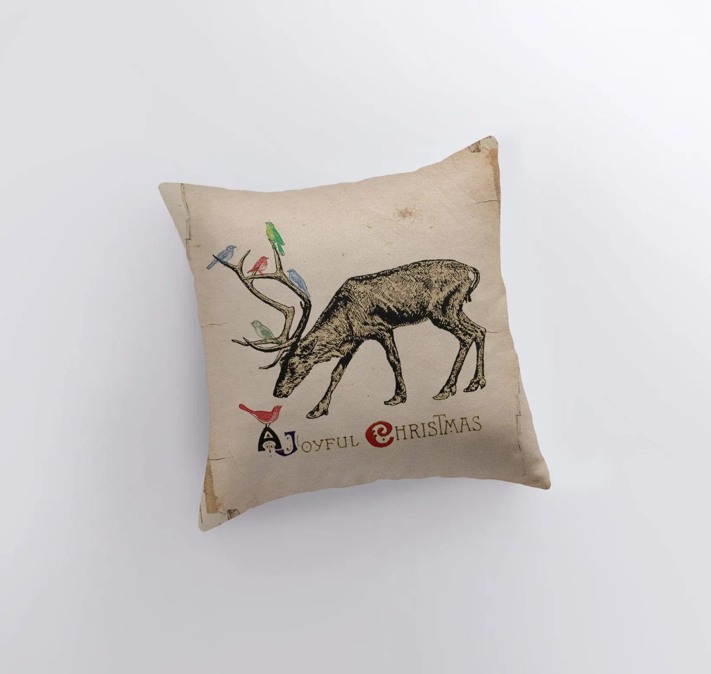 Christmas Reindeer Throw Pillow