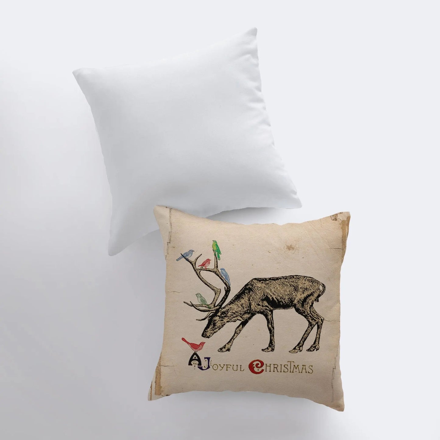 Christmas Reindeer Throw Pillow