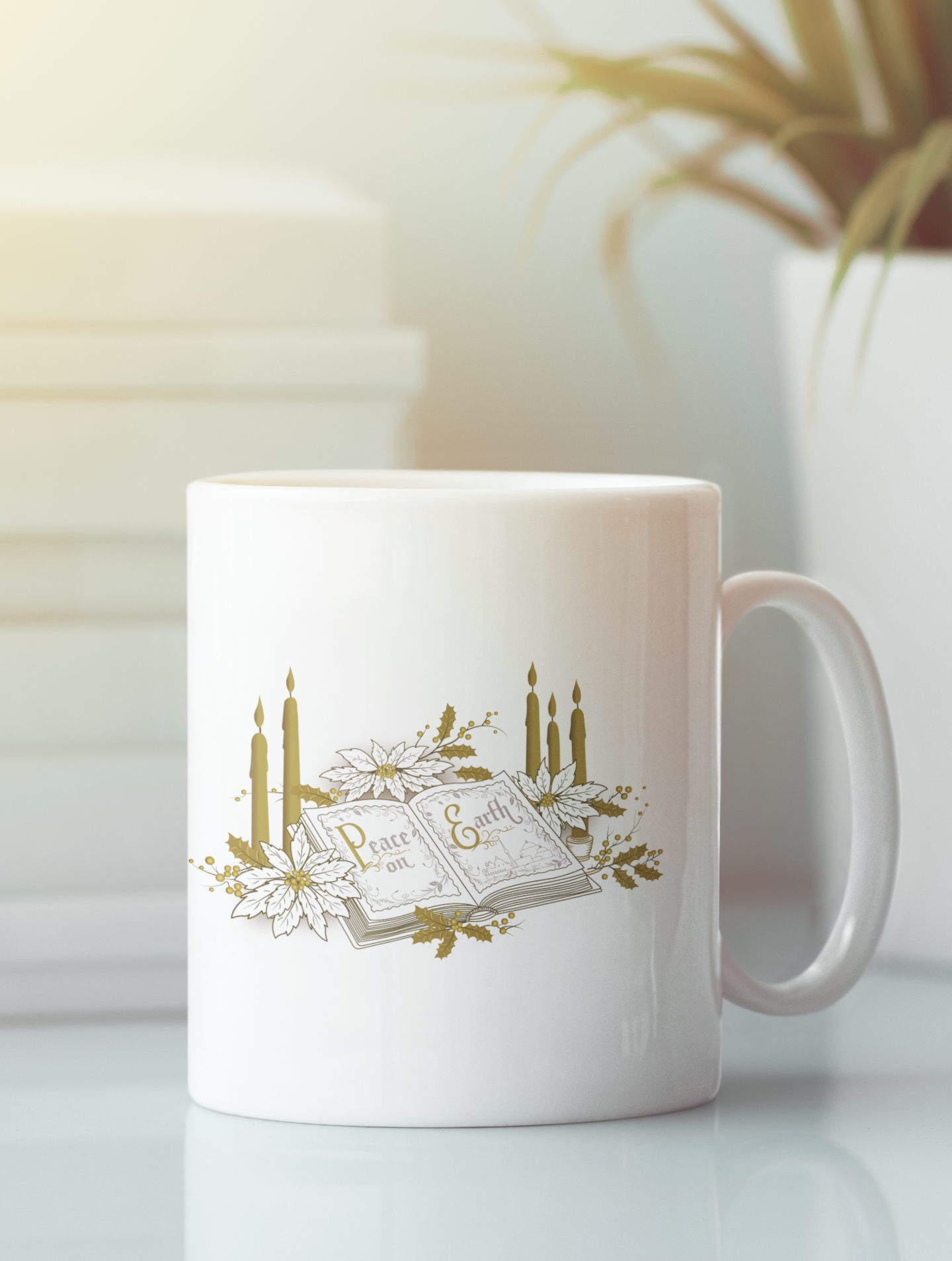 Peace On Earth Christmas Mug