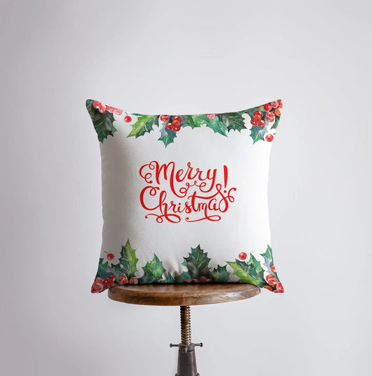 Merry Christmas Throw Pillow Cover