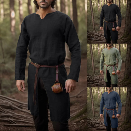 Medieval Renaissance Retro Linen Tops