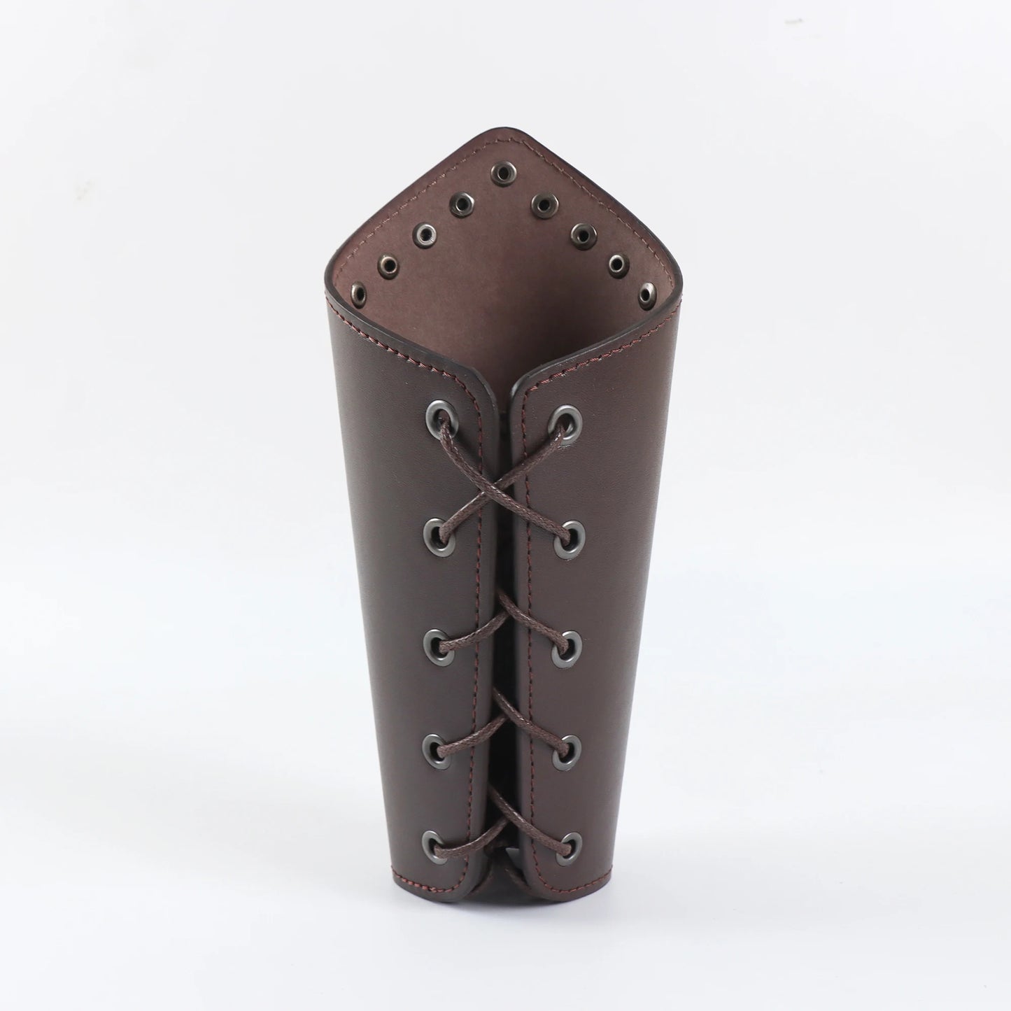 Leather Lace-up Medieval Arm Warmers