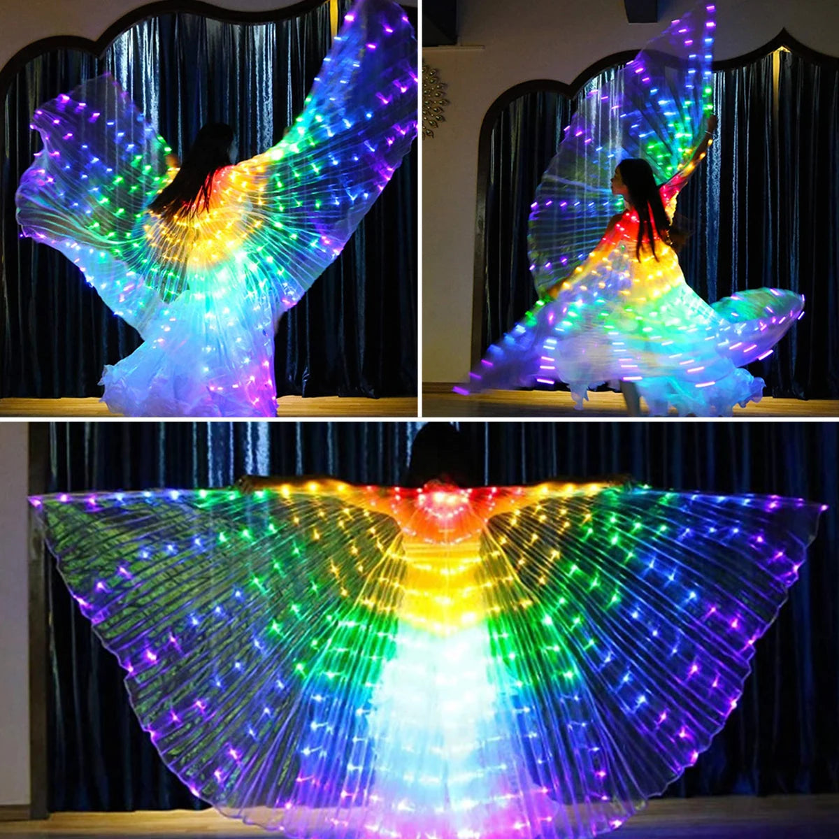 LED Butterfly Wings With Telescopic Sticks