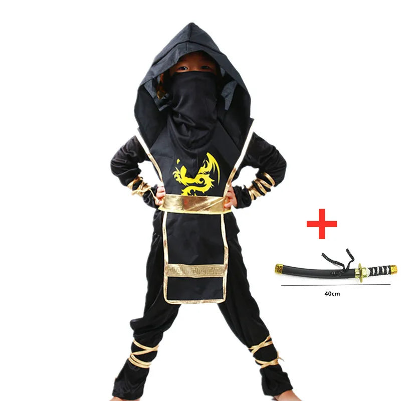 Ninja Costume for Kids with Weapon Accessories