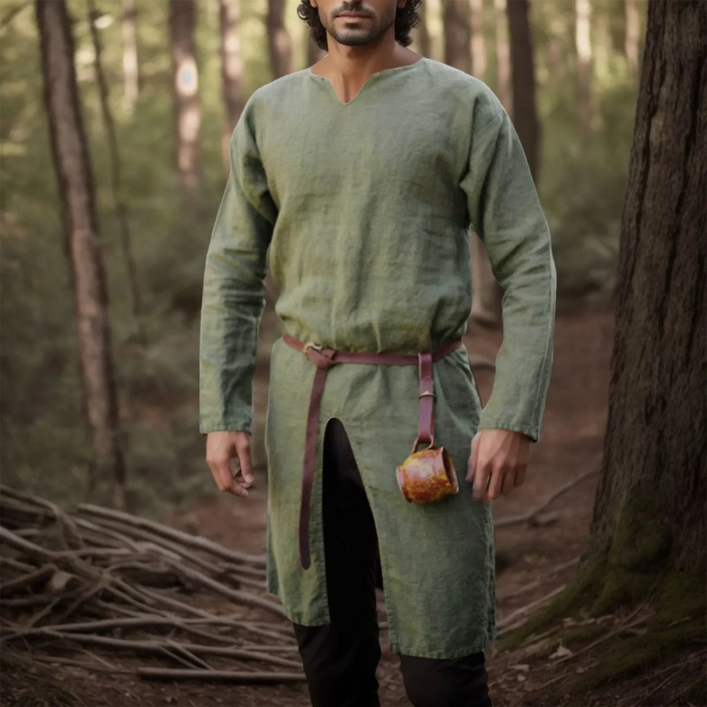 Medieval Renaissance Retro Linen Tops