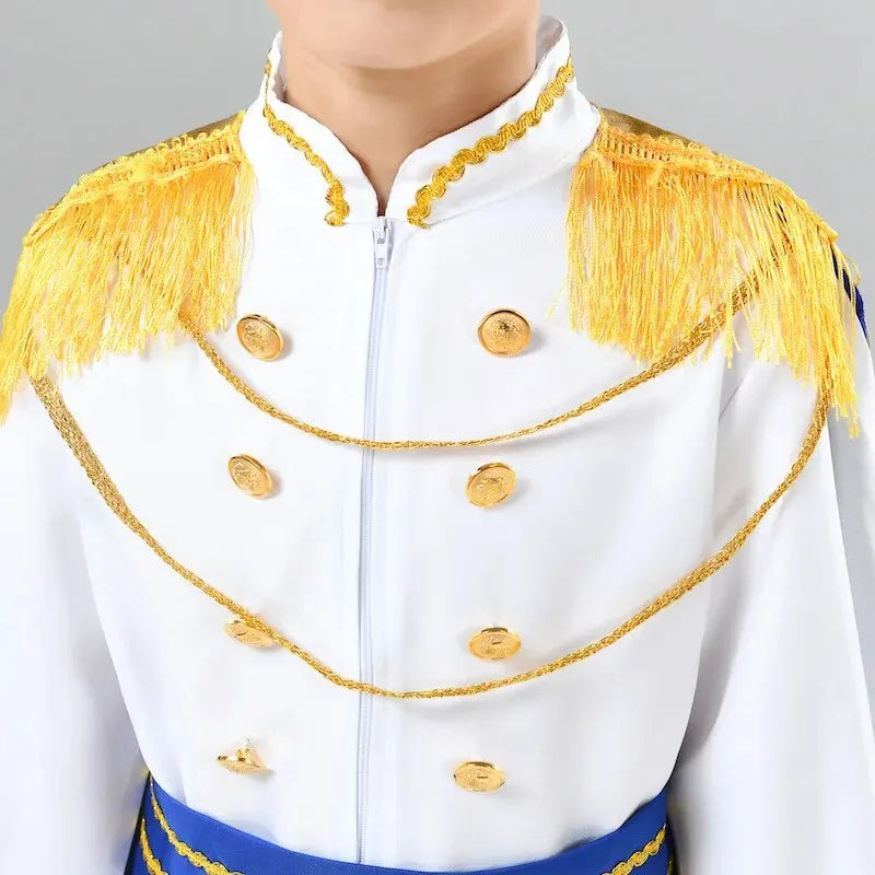 7 Pieces Boys Medieval Royal Prince Costume