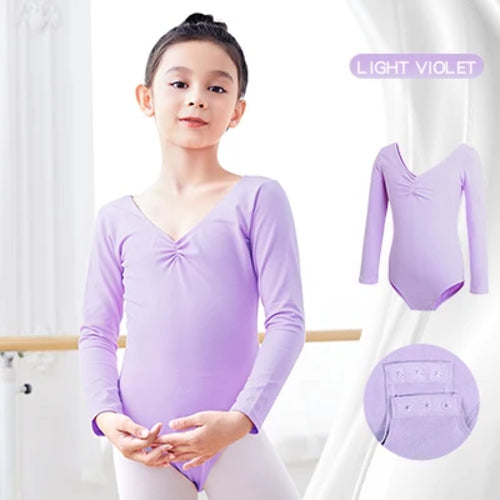 Girls Long Sleeve Ballet Leotard