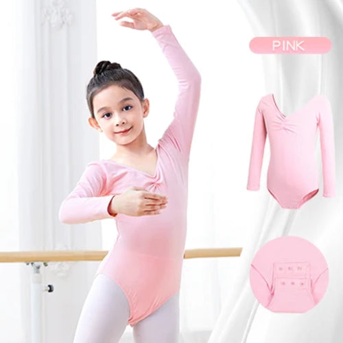 Girls Long Sleeve Ballet Leotard