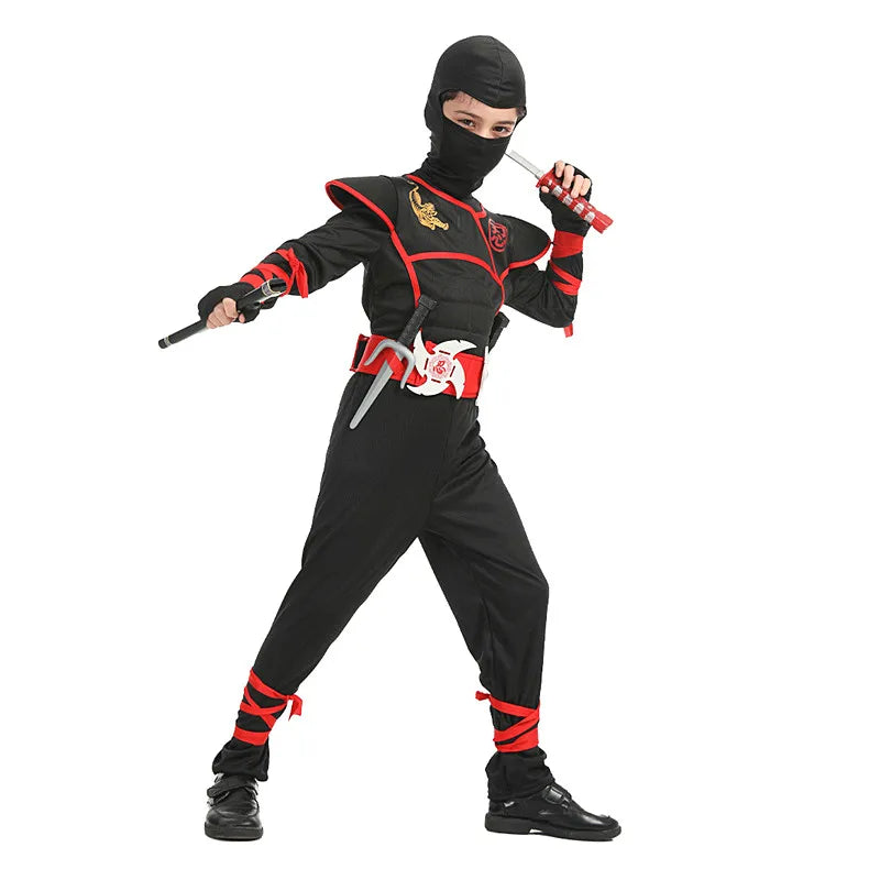 Ninja Costume for Kids with Weapon Accessories